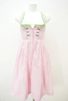 Alpin Tradition rosa mit Balkonett sagenhaftes Dirndl ohne Schürze Gr.34