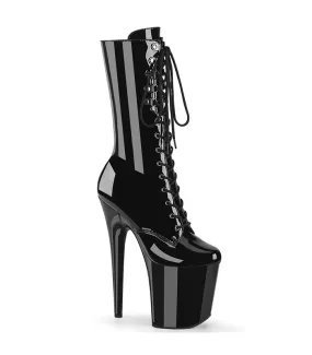 FLAMINGO-1054 Plateau Stiefelette Schwarz Lack | Pleaser online günstig kaufen!