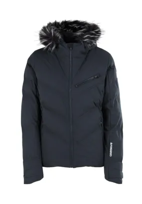 FUNDANGO Elyra Fur Padded Jacke Damen schwarz im Online Shop von kaufen