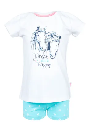 Salt and Pepper Girls Pyjama Horse