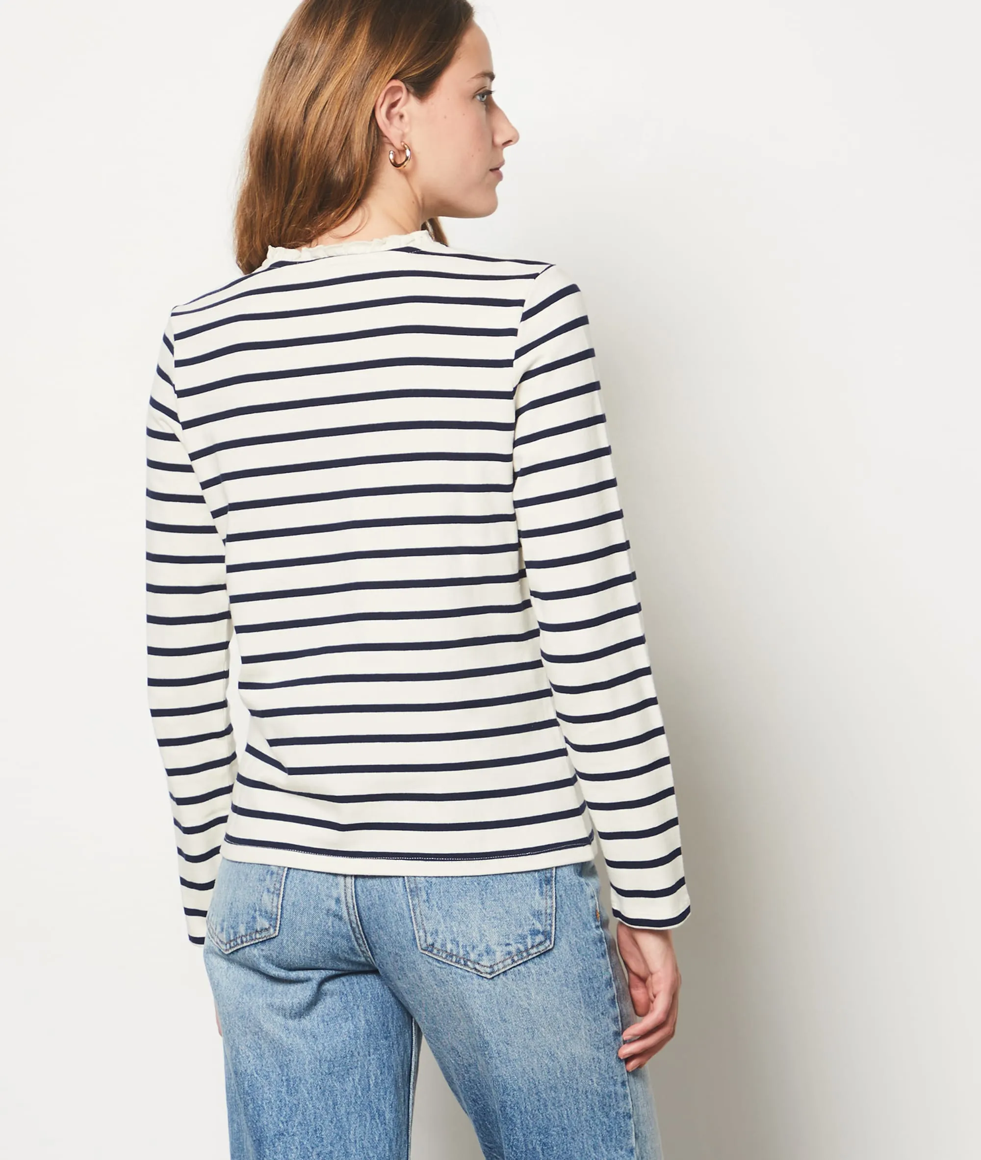 Strickjacke mit Knöpfen aus Baumwolle COTON